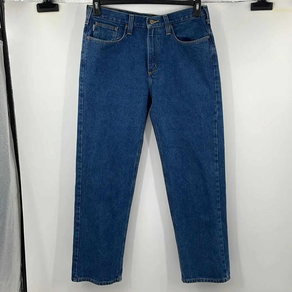 Men’s Carhartt B460 Relaxed Fit blue Jeans 36W x 32L